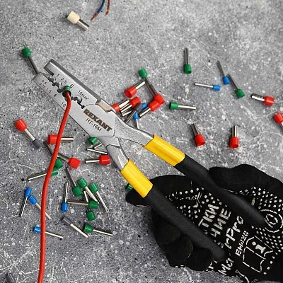 Пресс-клещи для обжима втулочных наконечников 0.5-16кв.мм (HT-16M) Rexant 12-3208 