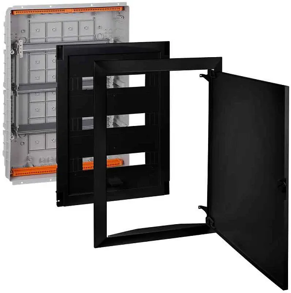 Щит СП 54мод. Тусо 686х518х125мм с метал. дверцей черн. Ruvinil 68154МЧ 