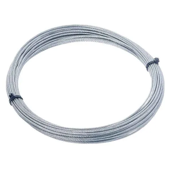Трос стальной 2.0мм DIN 3055 цинк (уп.5м) подвес СТРОЙМЕТИЗ 4142042 