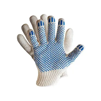 Перчатки с ПВХ покрытием ТОЧКА 10 класс 5 нитей