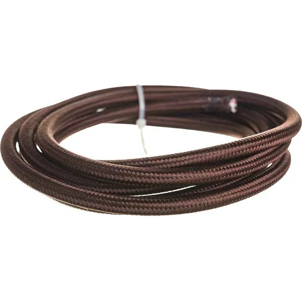 Провод декор.NC-B03-150-2x0.75 1.5 м коричневый в оплетке Navigator 61730