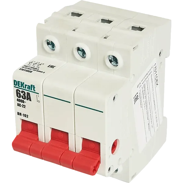 17011DEK Выключатель-разъединитель 3Р 63А ВН-102 