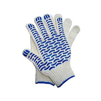 Перчатки с ПВХ покрытием ВОЛНА 10 класс 5 нитей