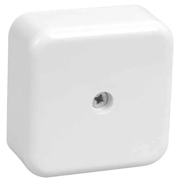 Коробка распаячная ОП 50х50х20 IP20 КМ41206-01 (4 клем. 3кв.мм) бел. IEK UKO10-050-050-020-K01 
