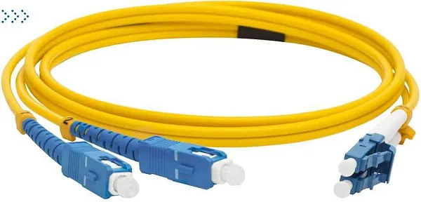 Патч-корд оптический TWT, PVC, дуплексный, LC/UPC-LC/UPC, SM OS2, 2.0 м 