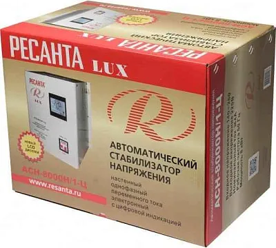 Стабилизатор напряжения АСН-8000Н/1-Ц 1ф 8кВт IP20 релейный Ресанта 63/6/17 