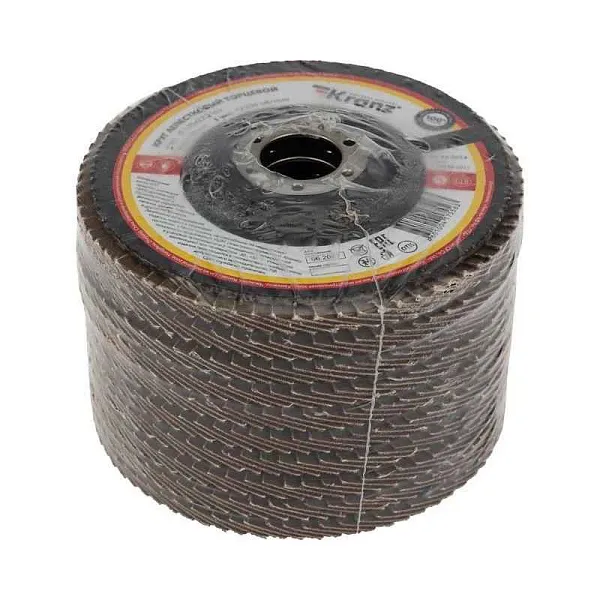 Круг лепестковый торцевой P 80 125х22.2мм Kranz KR-90-0014 