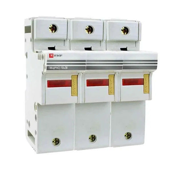 Предохранитель-разъединитель для ПВЦ 10х38 3п EKF pr-10-38-3 
