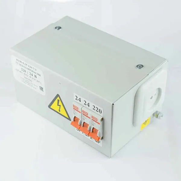 Ящик с понижающим трансформатором ЯТП 0.25 220/36В (3 авт. выкл.) Кострома ОС0000002367 