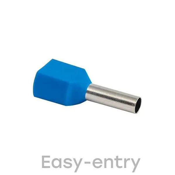 Наконечник штыревой втулочный изол. НШвИ(2) 2.5-10 (уп.50шт) EKF nhvi2-2.5-10 