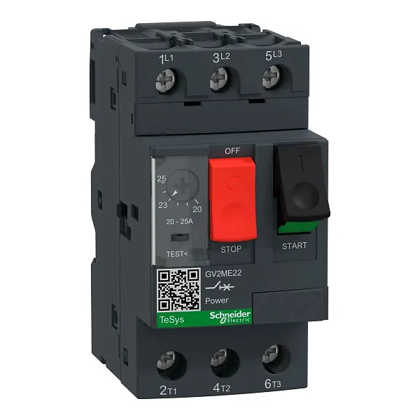 GV2ME21C АВТОМАТИЧЕСКИЙ ВЫКЛЮЧАТЕЛЬ С КОМБИНИРОВАННЫМ РАСЦЕПИТЕЛЕМ 17-23А 
