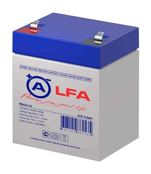 Аккумулятор 12В 4.5А.ч LFA FB4.5-12 LFA - купить в Москве - ООО Гамма-компоненты