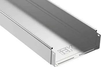 Лоток листовой неперфорир. 300х100 L3000 сталь 1мм IEK CLN10-100-300-3