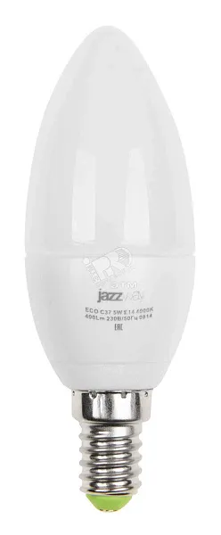 Лампа ЛЕД  E27  5Вт свеча мат.4К LED Candle C37 400lm 4000K E27 IEK