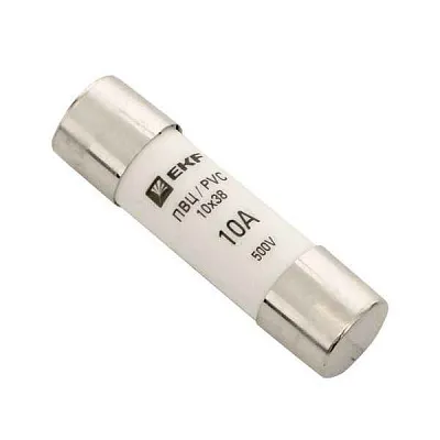 Вставка плавкая цилиндрическая ПВЦ 10х38 10А EKF pvc-10x38-10 