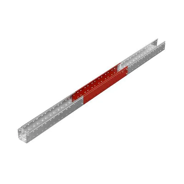 Лоток листовой перфорированный 100х100 L3000 сталь 0.7мм "БЫСТРЫЙ МОНТАЖ ПЛЮС" LPplus100-100-0.7-3000 оцинк. КМ PL0262 