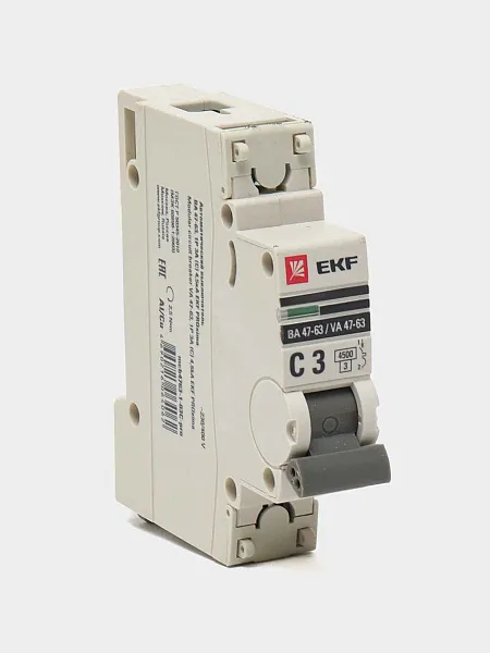Автомат  1п  3А (C) (ВА 47-63N) 4,5kA EKF PROxima 