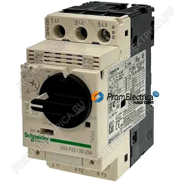 GV2P22 АВТ. ВЫКЛ С КОМБ. РАСЦЕП. 20-25А 