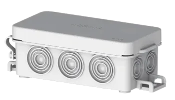 Коробка расп. о/п  81x38x30 IP54 10ввод. с крыш. с мембр. уплотнение HEGEL КР2501 (112шт/уп)