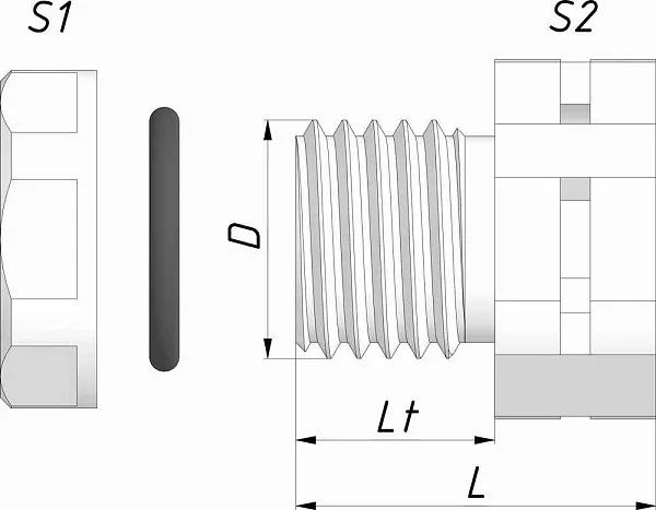 Клапан дышащий КД-ПС-М12х1,5 IP67 черный ГОФРОМАТИК 