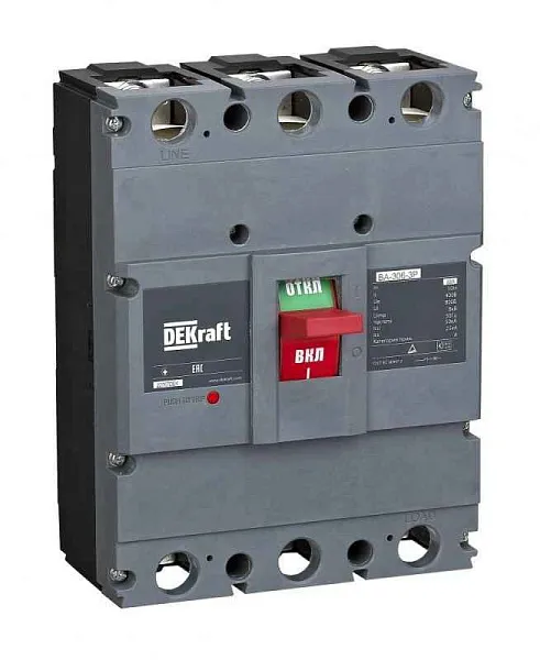 Выключатель автоматический 3п 630А 50кА ВА-306 DEKraft 22765DEK 