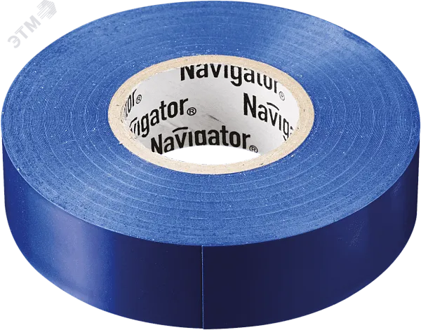 Изолента ПВx 0,13x15ммx10м синяя Navigator 71233