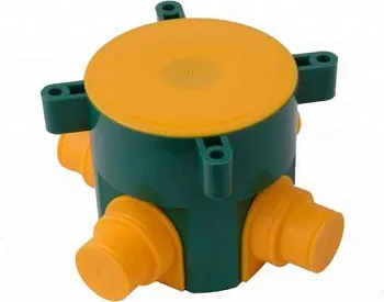 Коробка уст. с/п бетон с крыш. 70x66,5 IP44 4 ввода HEGEL  КУ1301   (160шт/уп)