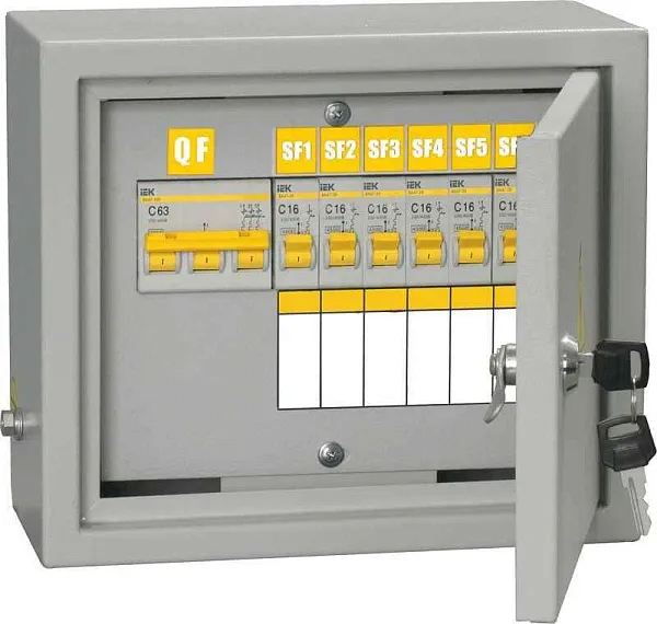 Щит ОЩВ-6/ОЩВ-3-63-6-0 (ВВ63А 6х16А) IP31 IEK MSM10-3N-06-31 