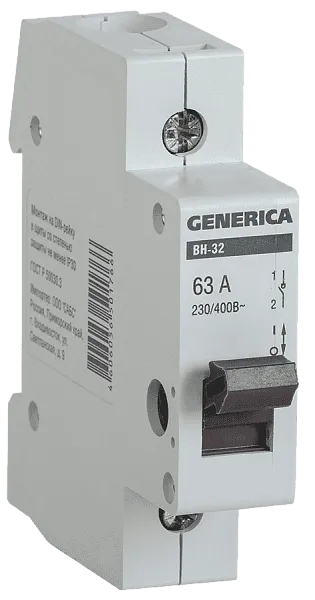 Выкл.нагрузки 1Р 63А (ВН-32) SHCET 