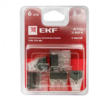 Клемма монтажная КБМ- 773-106 2,5мм2  6-к-та (СМК 773-106) EKF