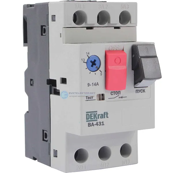 21230DEK Авт. выкл. защ. двиг. 3P 9,0-14,0A 15кА ВА-431 