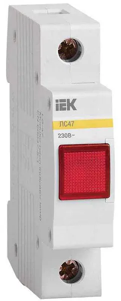 Лампа сигнальная ЛС-47 красн. KARAT IEK MLS10-230-K04