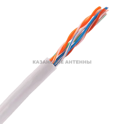 Кабель витая пара U/UTP кат.5E 4х2х24AWG solid LSZH бел. (м) GENERICA BC1-C5E04-128-305-G