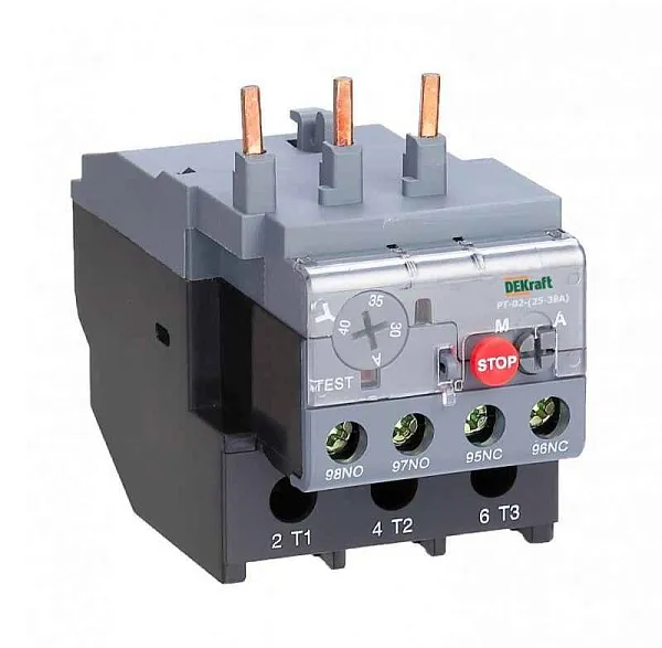 Реле тепловое 23.0А-32А для контакторов 25-38А DEKraft 23169DEK 