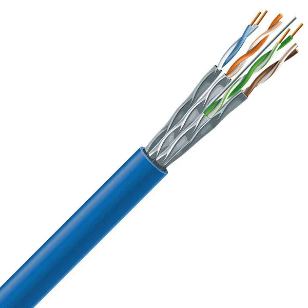 Кабель витая пара U/FTP кат.6 4х2х23AWG solid LSZH нг(A)-HF UFTP4-C6-S23-IN-LSZH-GY-500 (м) Hyperline 47958