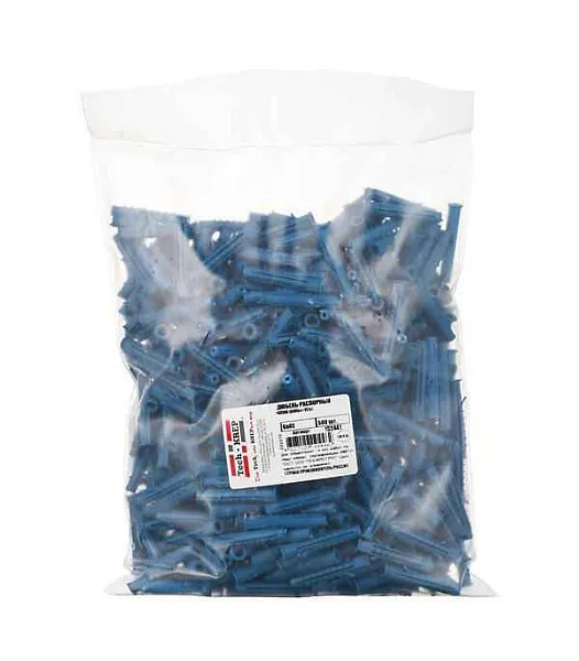 Дюбель четырехраспорный (универс.) Чапай 6х40 шипы + усы полипропилен (уп.500шт) Tech-Kreр 132441 