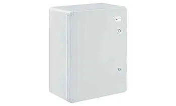 Щит навесной 400X300X170мм (ВхШхГ) с монт. панелью 345X235мм (ВхШ), с комплектом крепления на стену, дверь глухая, IP65, поликарбонат