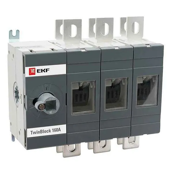 Рубильник 3п 200А реверсивный без рукоятки управления TwinBlock EKF tb-s-200-3p-rev 