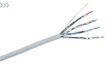 Кабель LANMASTER U/FTP Cat. 6A, 4 пары, LSZH, серый, 305м