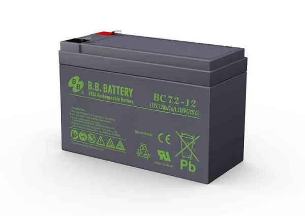 Аккумулятор 12В 7.2А.ч BC 7.2-12 B.B. Battery - купить в Москве - ООО Гамма-компоненты