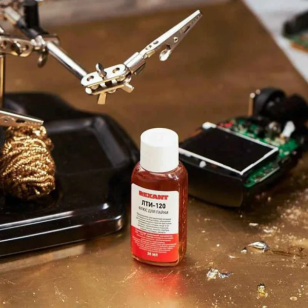 Флюс для пайки ЛТИ-120 30мл Rexant 09-3625 