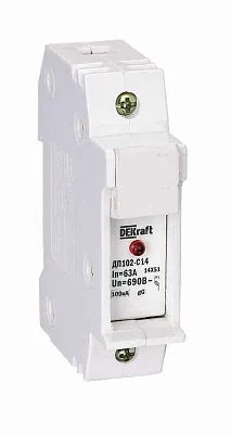 Держатель предохранительного типа C10 ДП102-С10-1Р DEKraft 21383DEK 