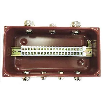 Коробка клеммная У615А УХЛ1,5 IP65 латунный ввод ГОФРОМАТИК