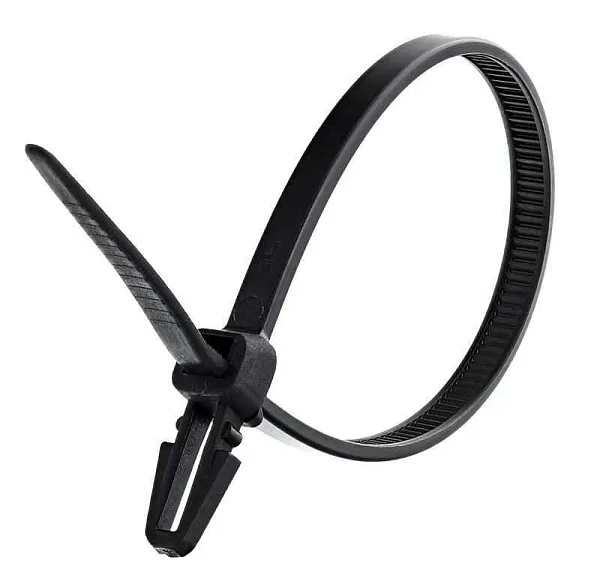 Хомут кабельный нейлоновый с анкером черн. 4.8х200 (уп.100шт) TOKOV ELECTRIC TKE-HNB-4.8-200-B/100 