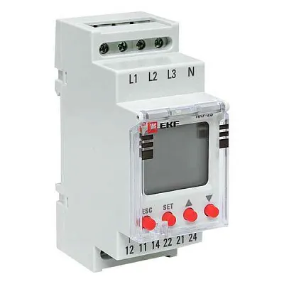 Реле контроля фаз с LCD дисплеем RKF-2S (с нейтралью) EKF rkf-2s 