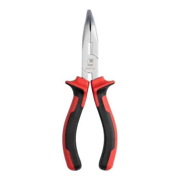 Длинногубцы изогнутые 160мм Master Basic EKF dgi-160-mas 