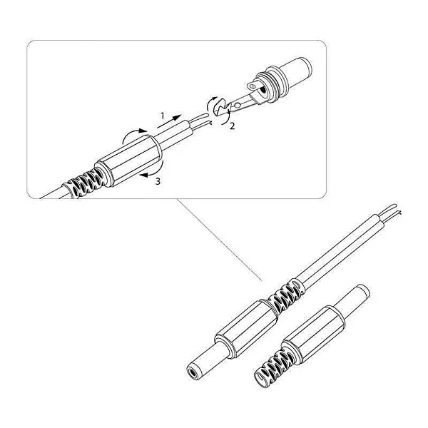Разъем питания штекер 2.1х5.5х10мм REXANT 14-0311 