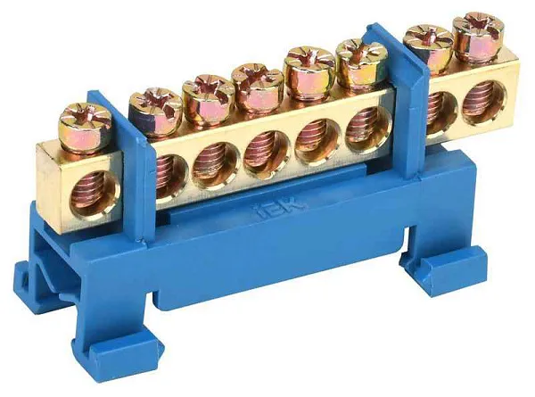 Шина нулевая на DIN-изол. "Стойка" ШНИ 6х9-8-С-С IEK YNN10-69-8P-K07 