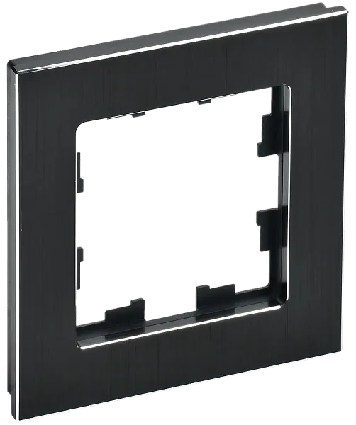 ИЭК Брайт Рамка  1-я РУ-1-БрЧ черный IEK