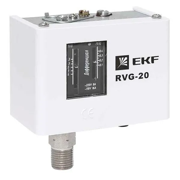 Реле избыточного давления RVG-20-1.6 (1.6МПа) EKF RVG-20-1.6 